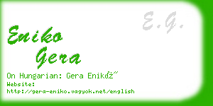 eniko gera business card
